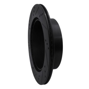 Lexus LS430 Brake Rotor (1) - Rear Right - R1 Concepts - Drilled & Slotted - Black - `01-`06